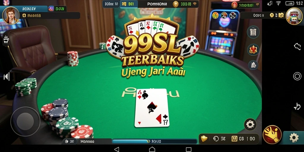 Tampilan gameplay Poker di 99SL yang menarik dan dinamis.