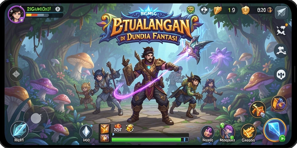 Screenshot permainan BIGMSG dengan aksi petualangan yang mendebarkan.