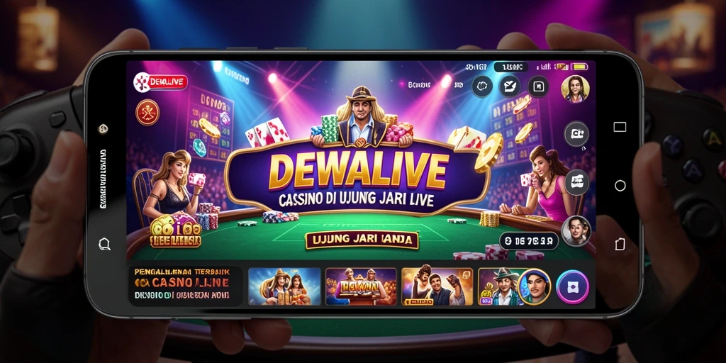 Screenshot DEWALIVE menampilkan aksi seru permainan Live Casino.