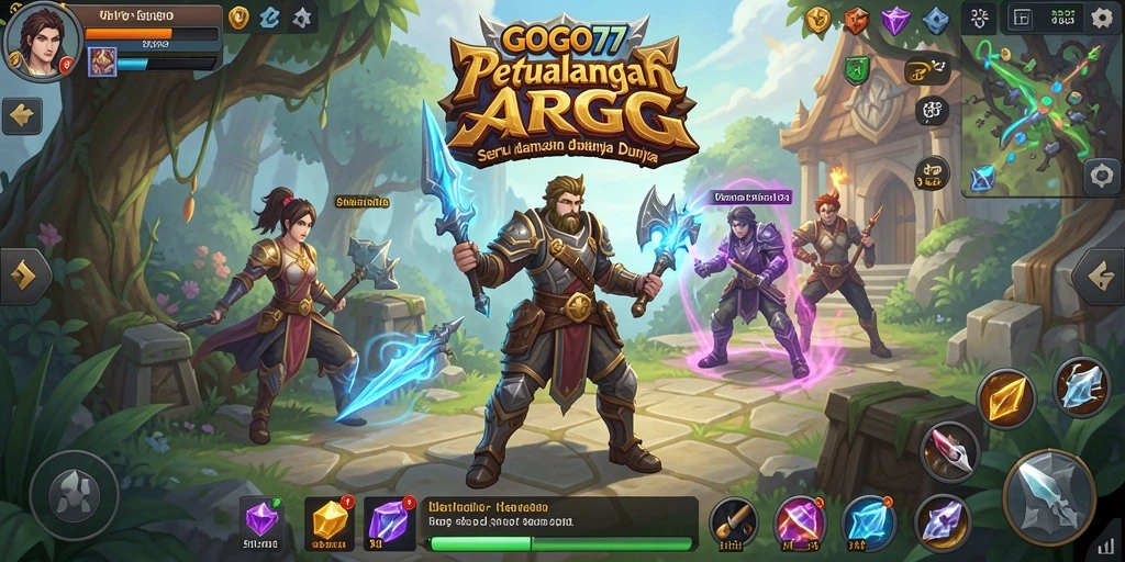 Tampilan menarik gameplay GOGO77 dalam dunia ARPG fantastis.
