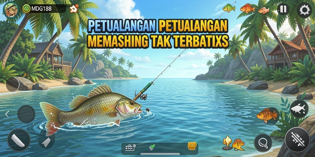 Tampilan gameplay seru saat memancing di MDG188.