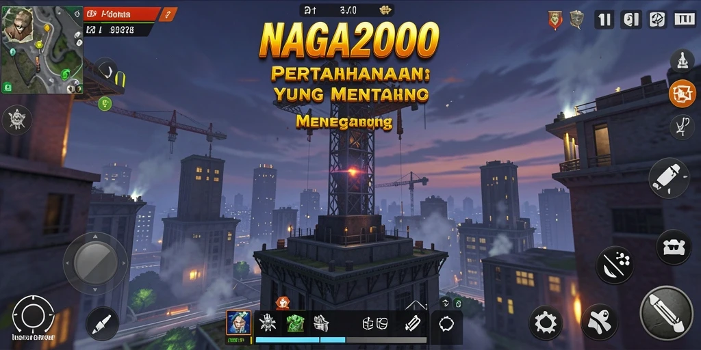 Tampilan gameplay NAGA2000 yang mendebarkan dalam pertempuran Tower Defense.