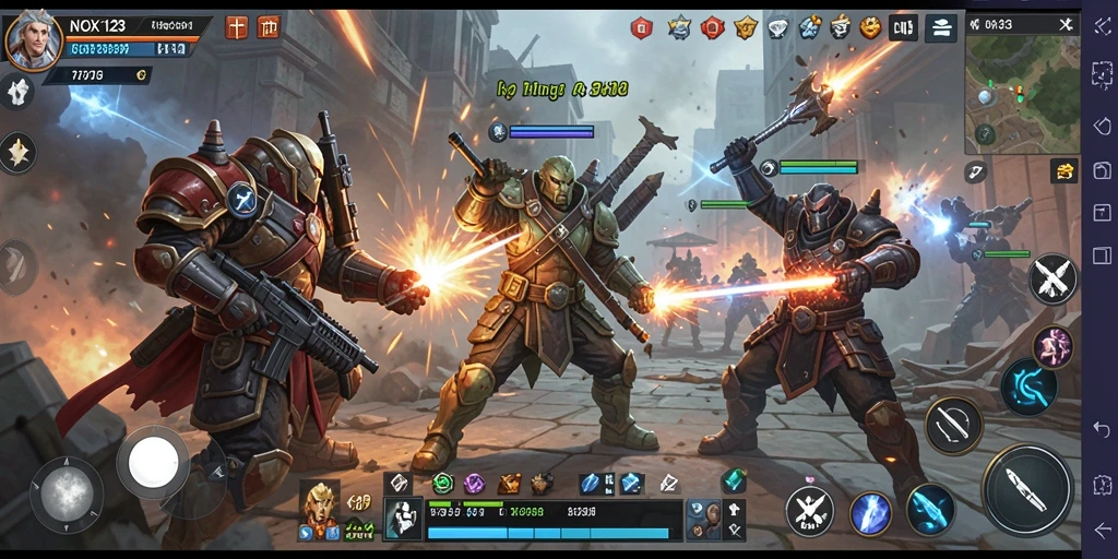 Tampilan gameplay SLG yang menegangkan dan mendebarkan.