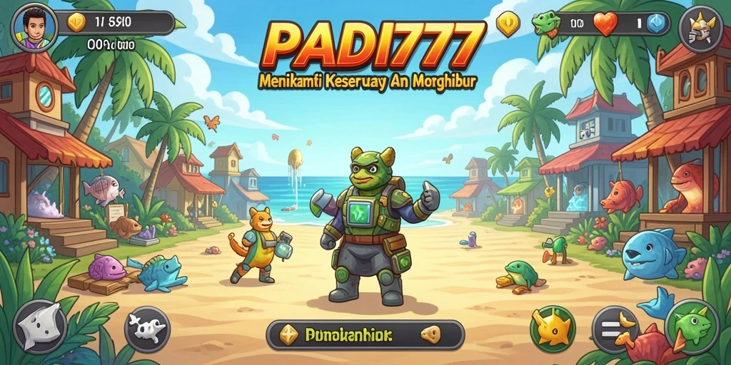 Screenshot menunjukkan tampilan gameplay PADI777 yang menarik dan interaktif.