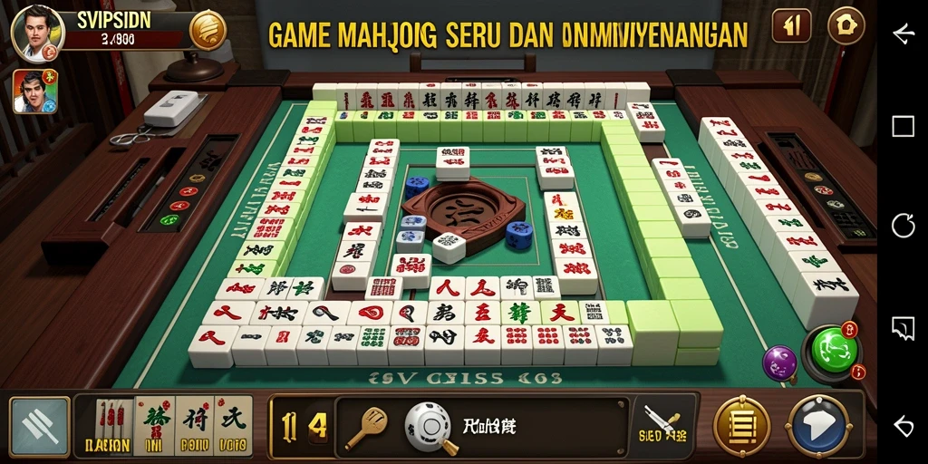 Tampilan gameplay SVIPSIDN yang menarik dan penuh tantangan Mahjong.